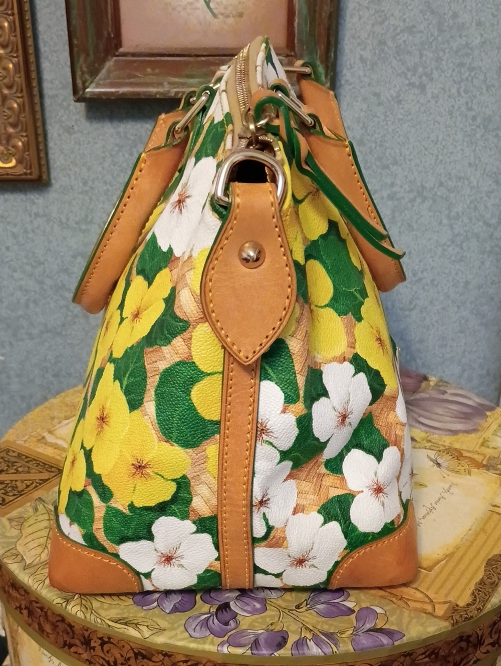Dooney & Bourke floral domed satchel - Picture 9 of 17